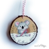 Boule de Noël koala avec prénom personnalisable