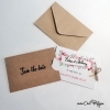 Save the Date avec enveloppe kraft