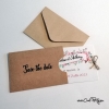 Save the Date avec pochette kraft