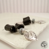 Boucles d'oreilles noeud coeur cadeau original femme