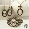 Boucles d'oreilles originales crâne halloween