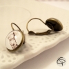 Boucles d'oreilles nounours originales femme