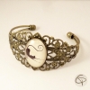 Bracelet manchette femme chat