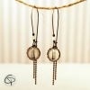 Boucles d'oreilles aile d'insecte