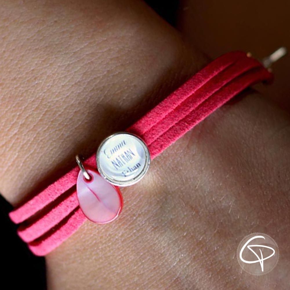 Bracelet rose fuchsia