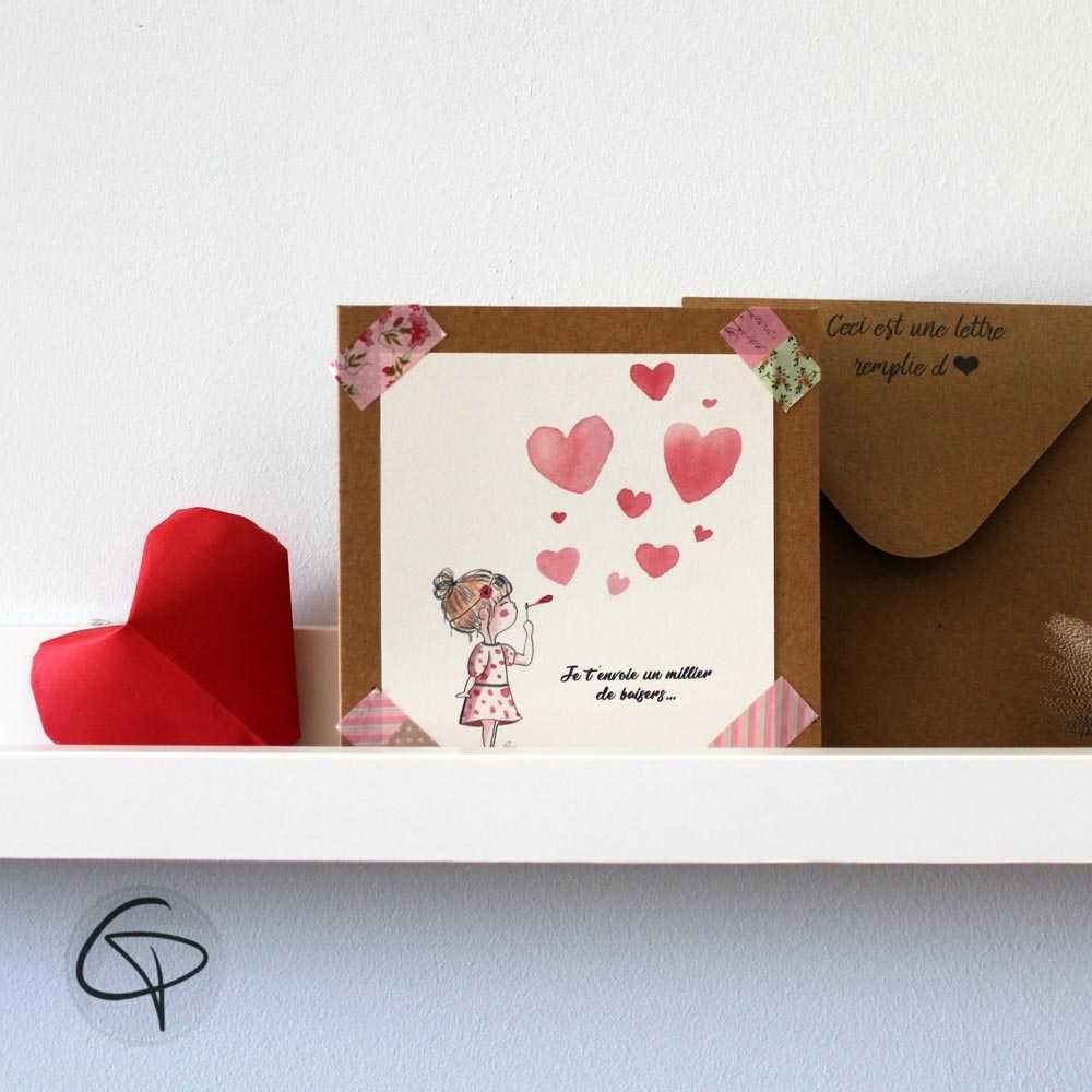 Cadeau pour ma fille (je t'aime) | Carte de vœux